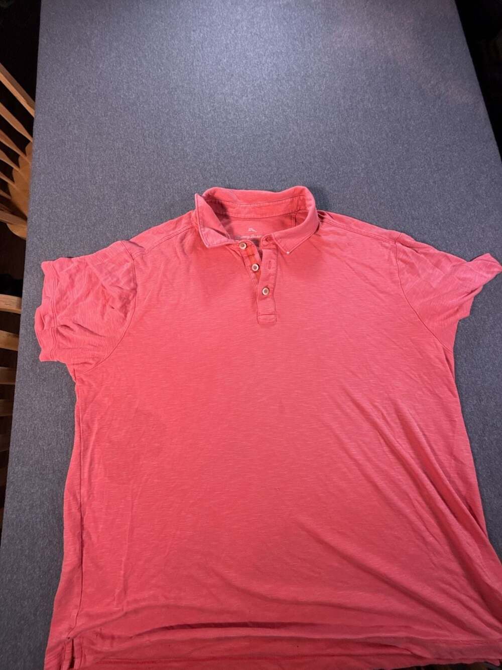 Tommy Bahama Tencel Lyocell Blend Coral Short-Sleeve Polo Shirt Mens XL